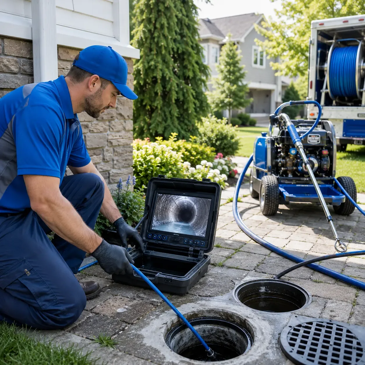 Outdoor drain cleaning professionals serving Farmington, NY